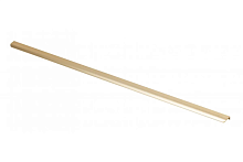 Ручка мебельная алюминиевая HEXA L-1200 мм, светлое брашированное золото
